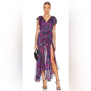 MISA Los Angeles Colette Midi Dress, Size S